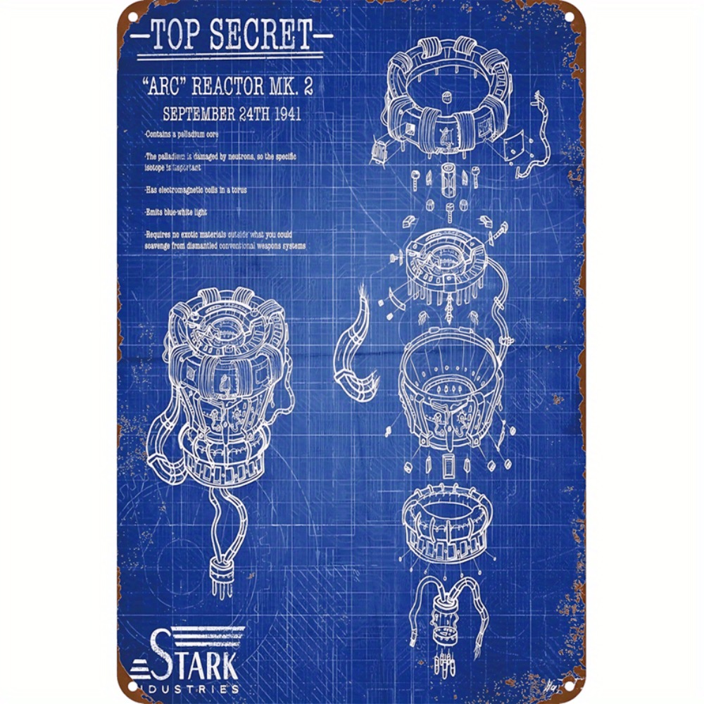 Tech Office Wall Decor - CIFBUY Décoration Murale Industrielle Rétro 2D