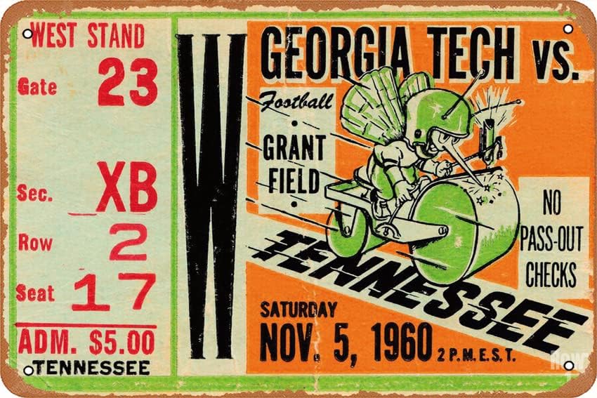 Tech Office Wall Decor - Affiche vintage en métal de 1960