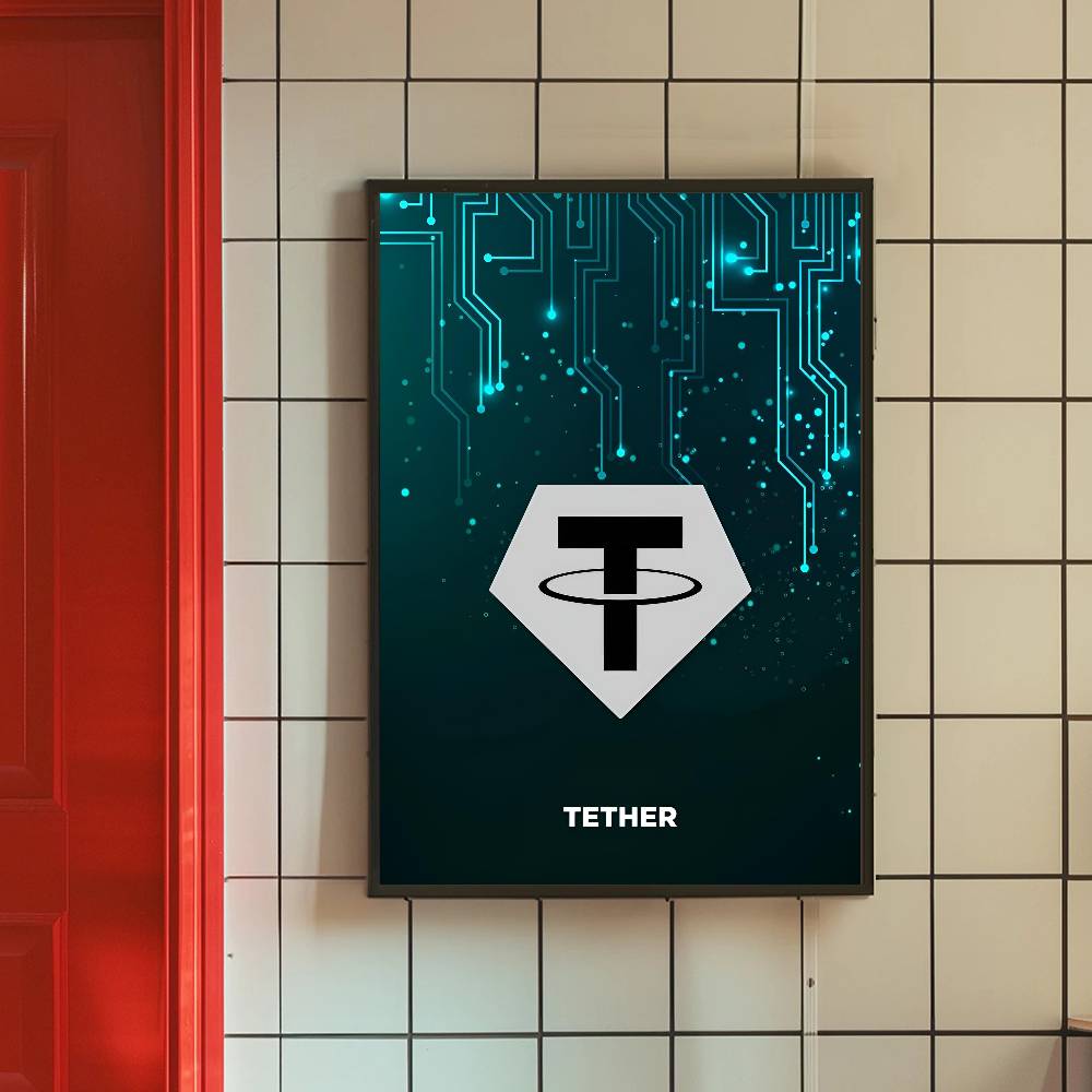Affiche de symboles crypto de  - Tech Office Wall Decor avis et prix