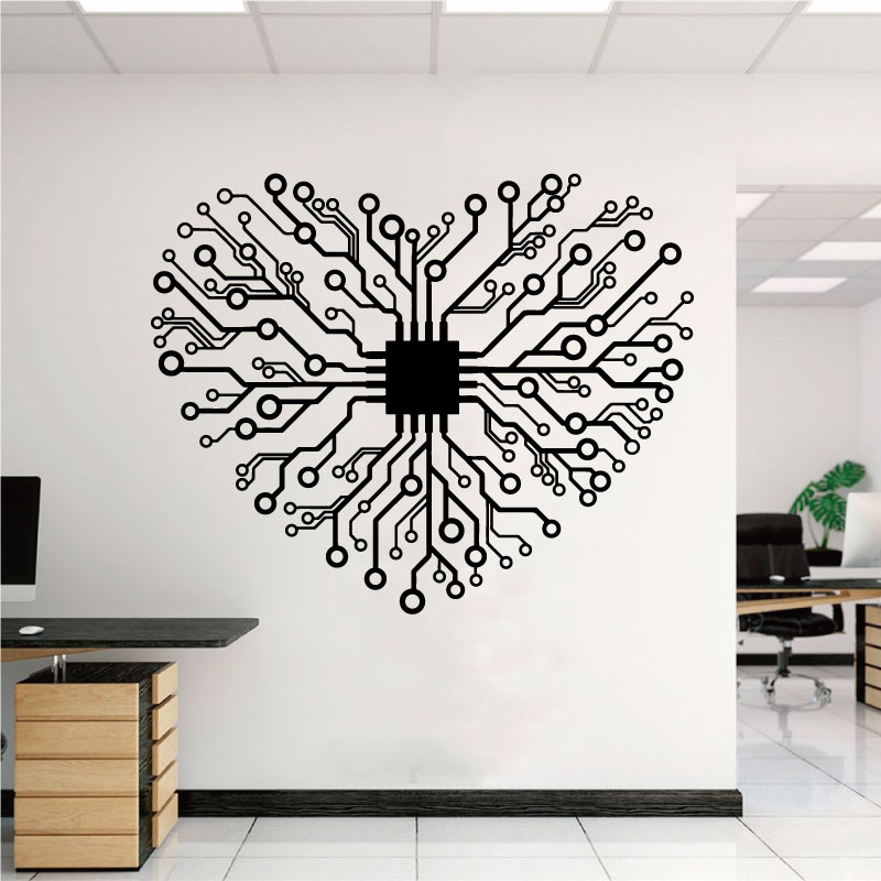 Autocollant mural en vinyle Lo - Tech Office Wall Decor avis et prix