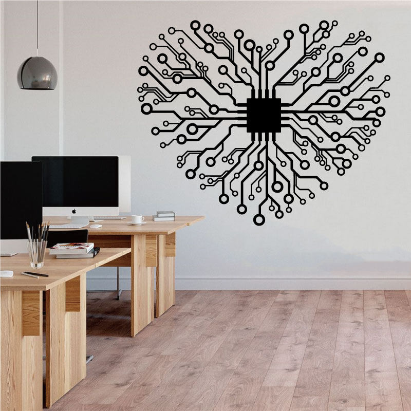 Autocollant mural en vinyle Lo - Tech Office Wall Decor avis et prix