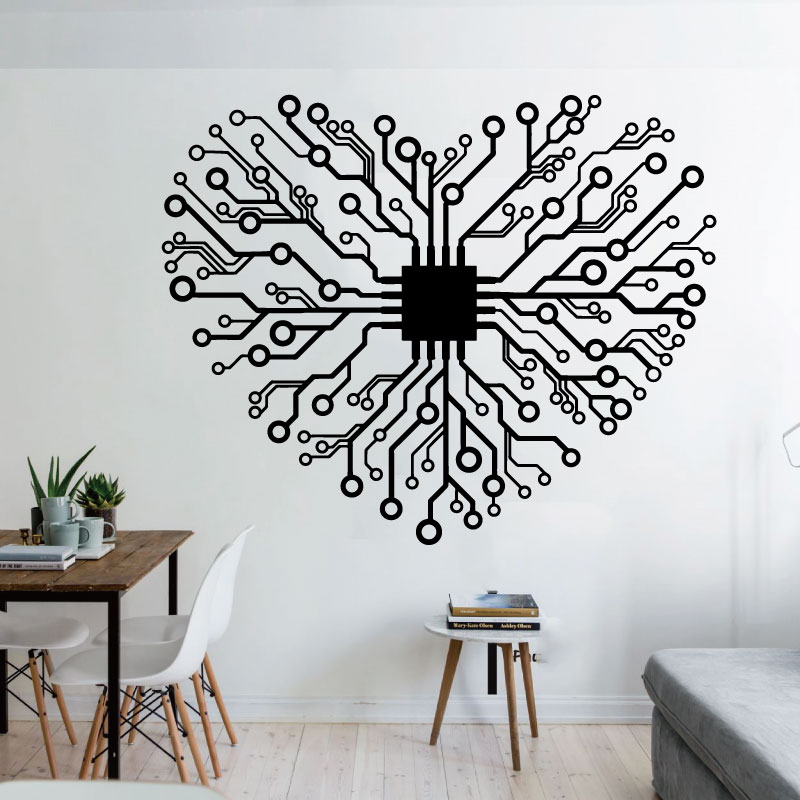 Autocollant mural en vinyle Lo - Tech Office Wall Decor avis et prix