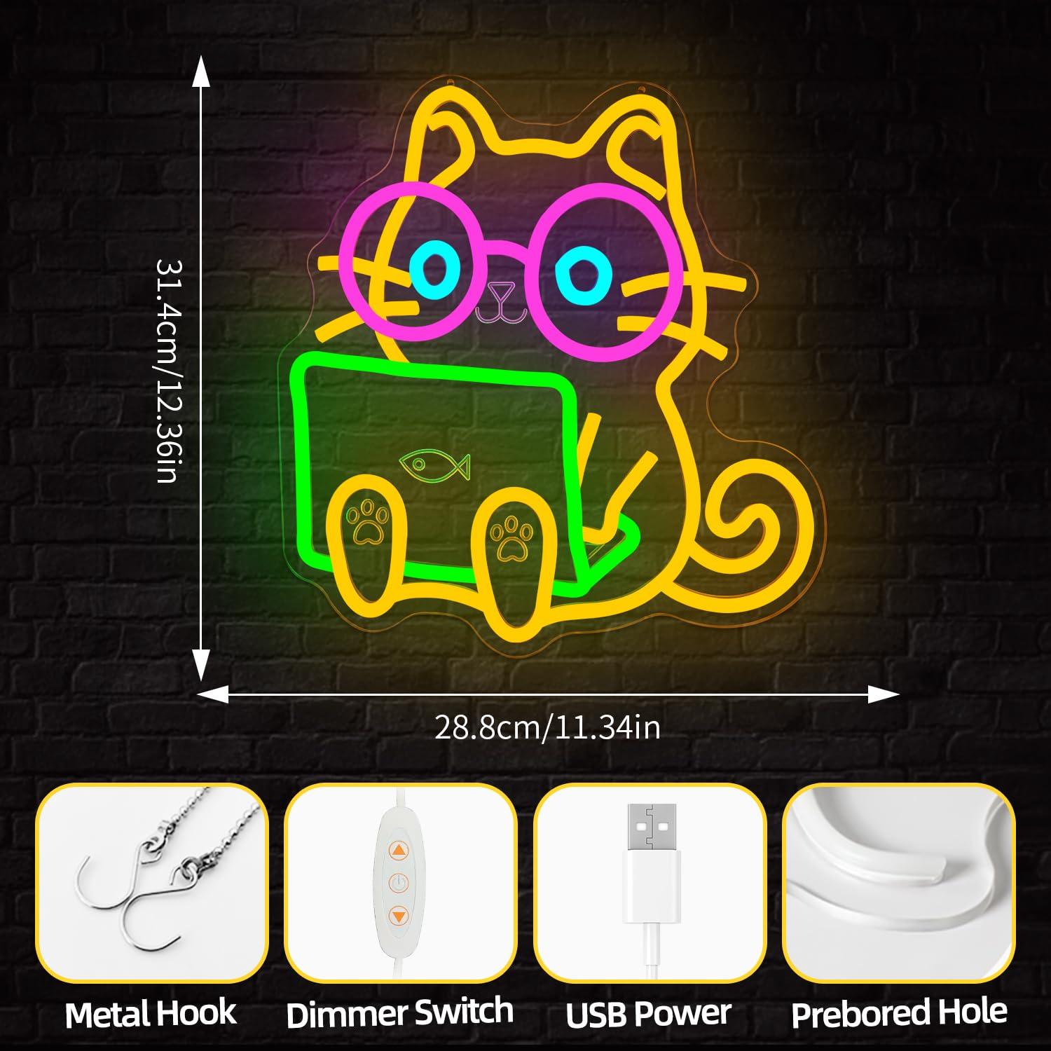 Enseigne néon LED USB à intens - Tech Office Wall Decor avis et prix