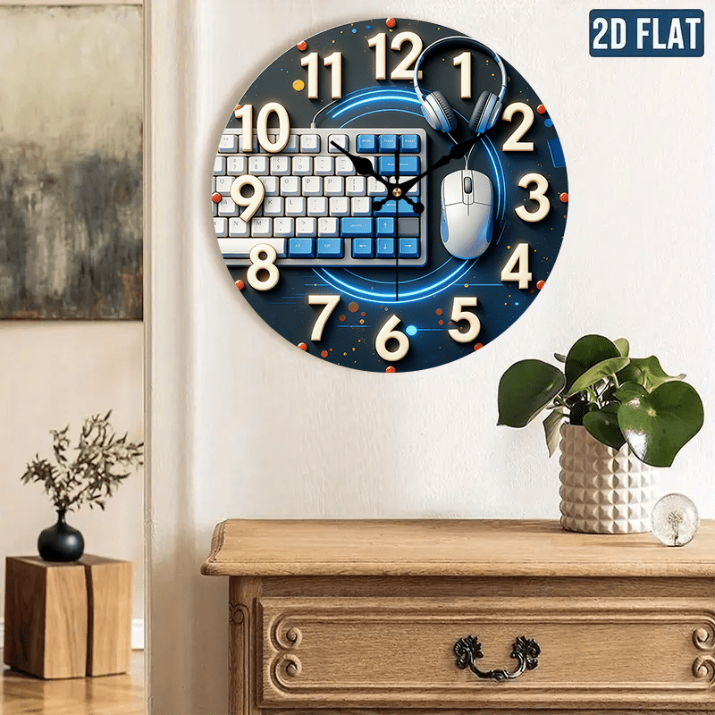 Horloge murale en bois de styl - Tech Office Wall Decor avis et prix
