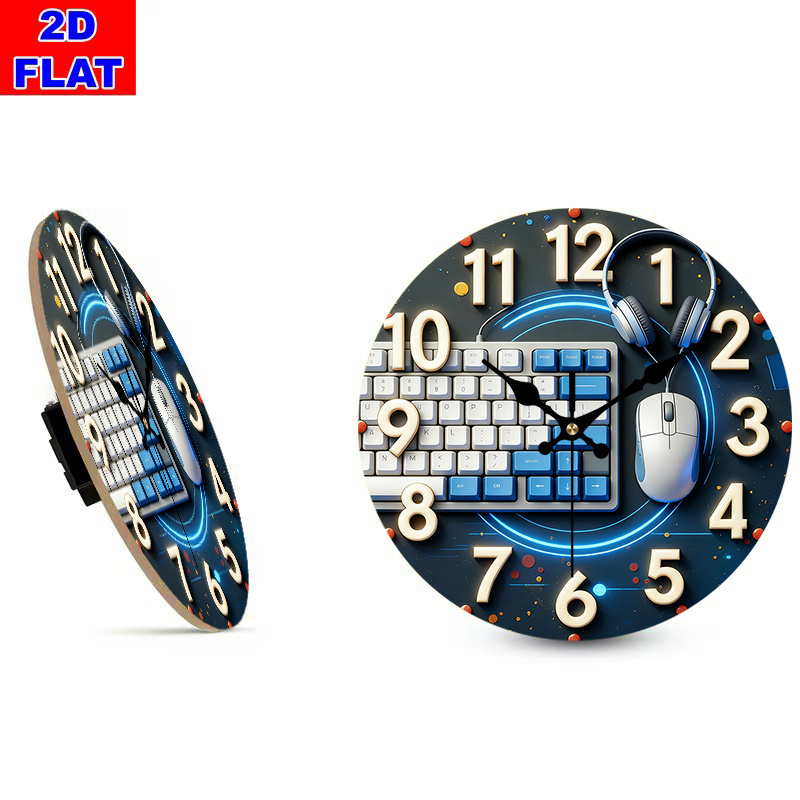 Horloge murale en bois de styl - Tech Office Wall Decor avis et prix