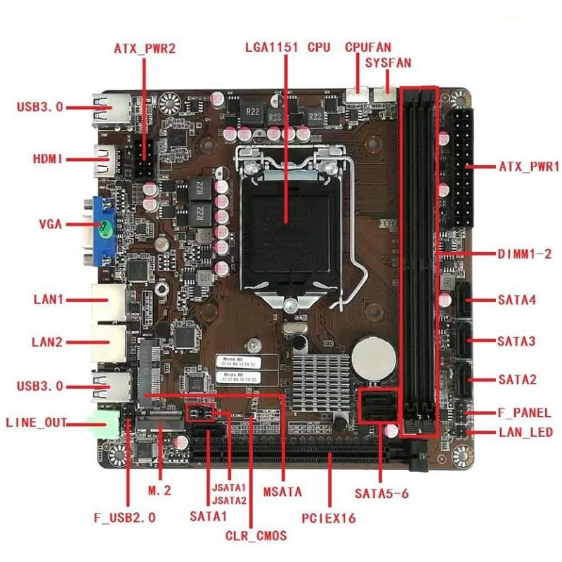 Carte mère B365 Mini-ITX LGA 1 - Intel Cpu Core I7 avis et prix