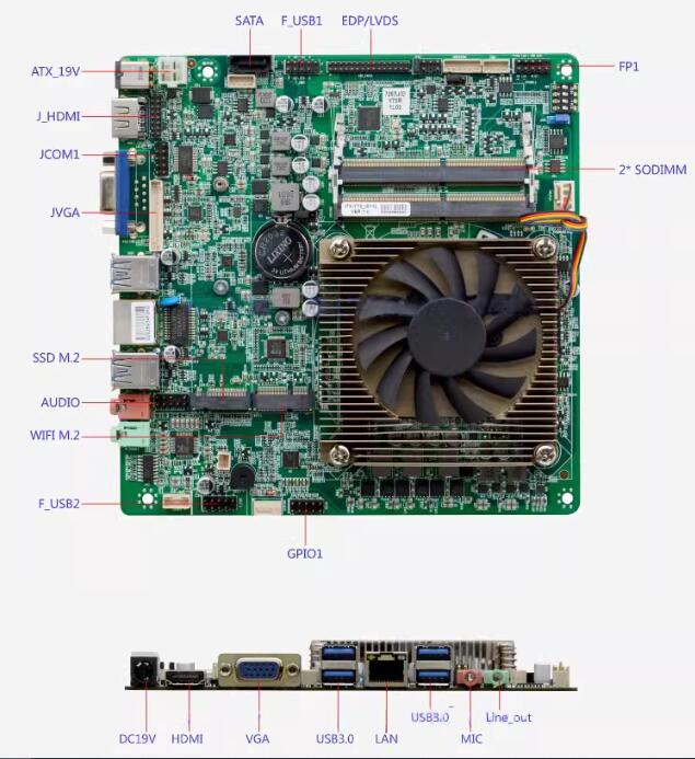 Carte mère Mini-ITX i7-7567u,  - Intel Cpu Core I7 avis et prix