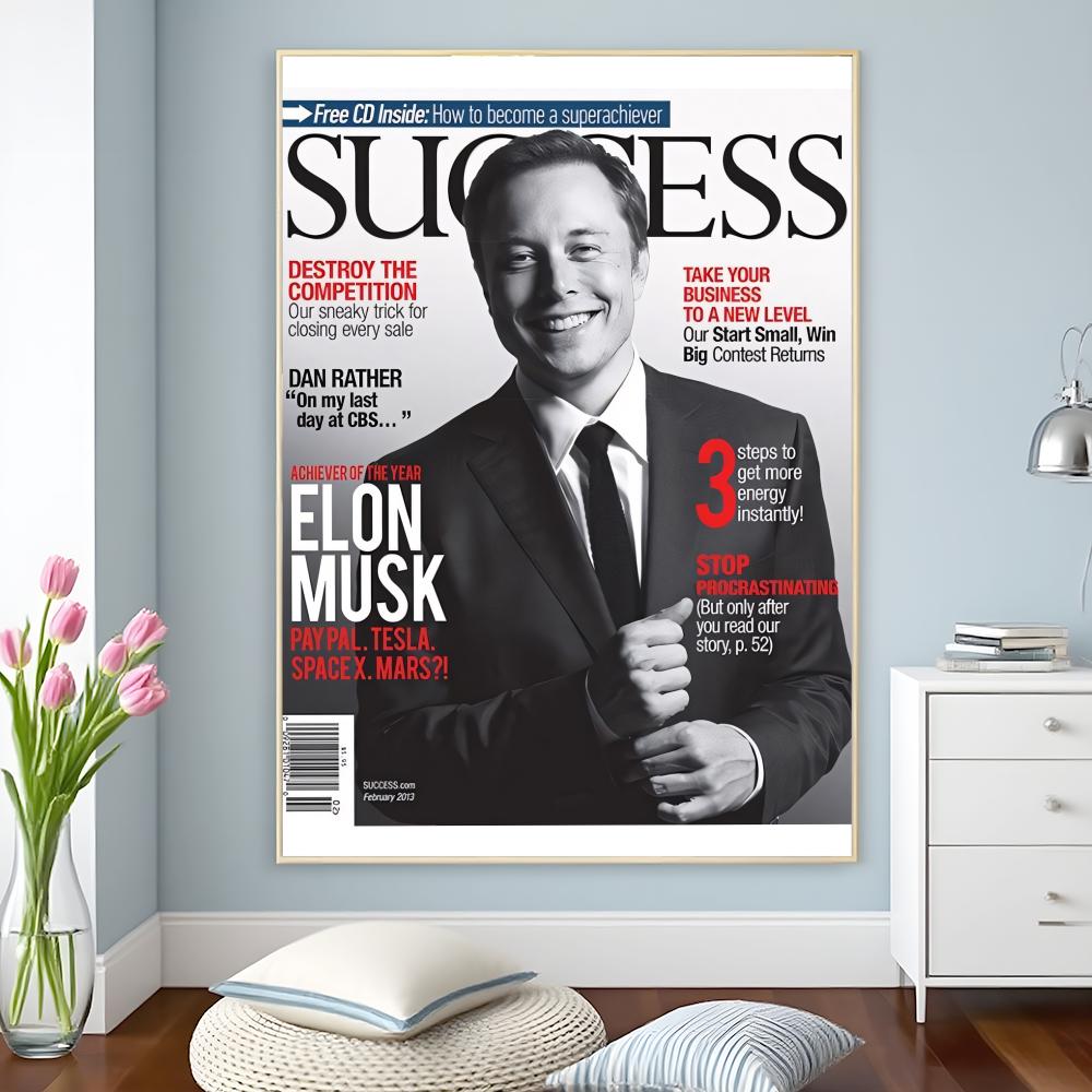Elon Musk Dogefather, visionna - Tech Office Wall Decor avis et prix